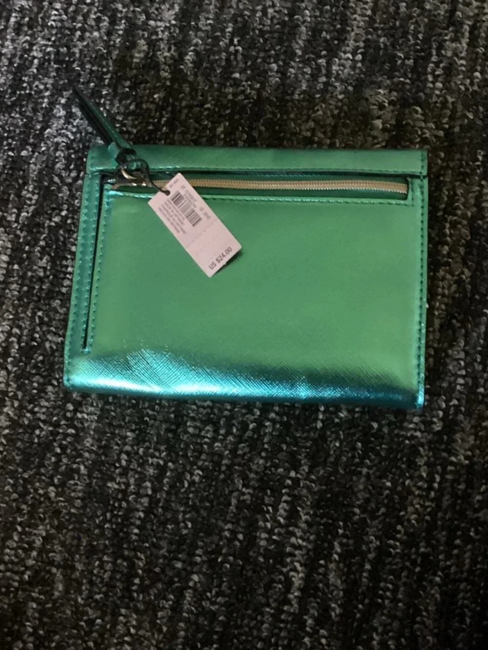 Victoria's Secret Metallic Teal Wristlet - Picture 3 of 4